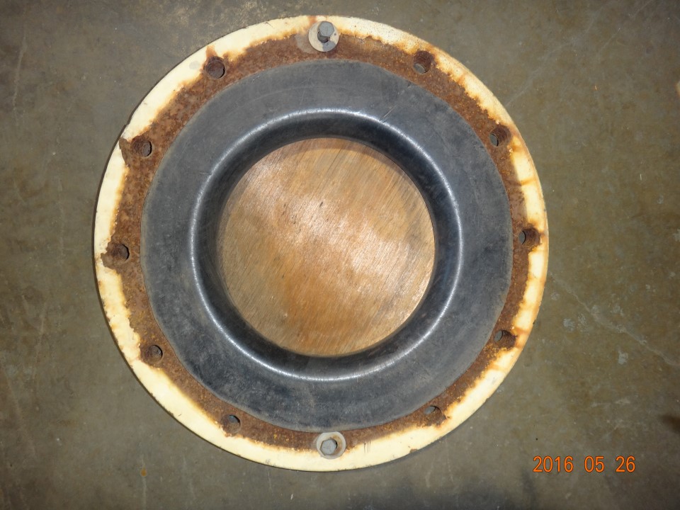 12"x10" TFE Lined Reducing Flange, 150