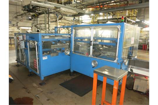 Compacker EP 11-3 case packer with Nordson Hot Melt