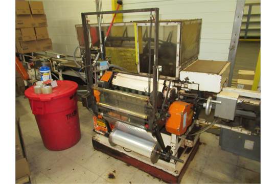 Package Machinery overwrapper 16" film roller/auto height adjust