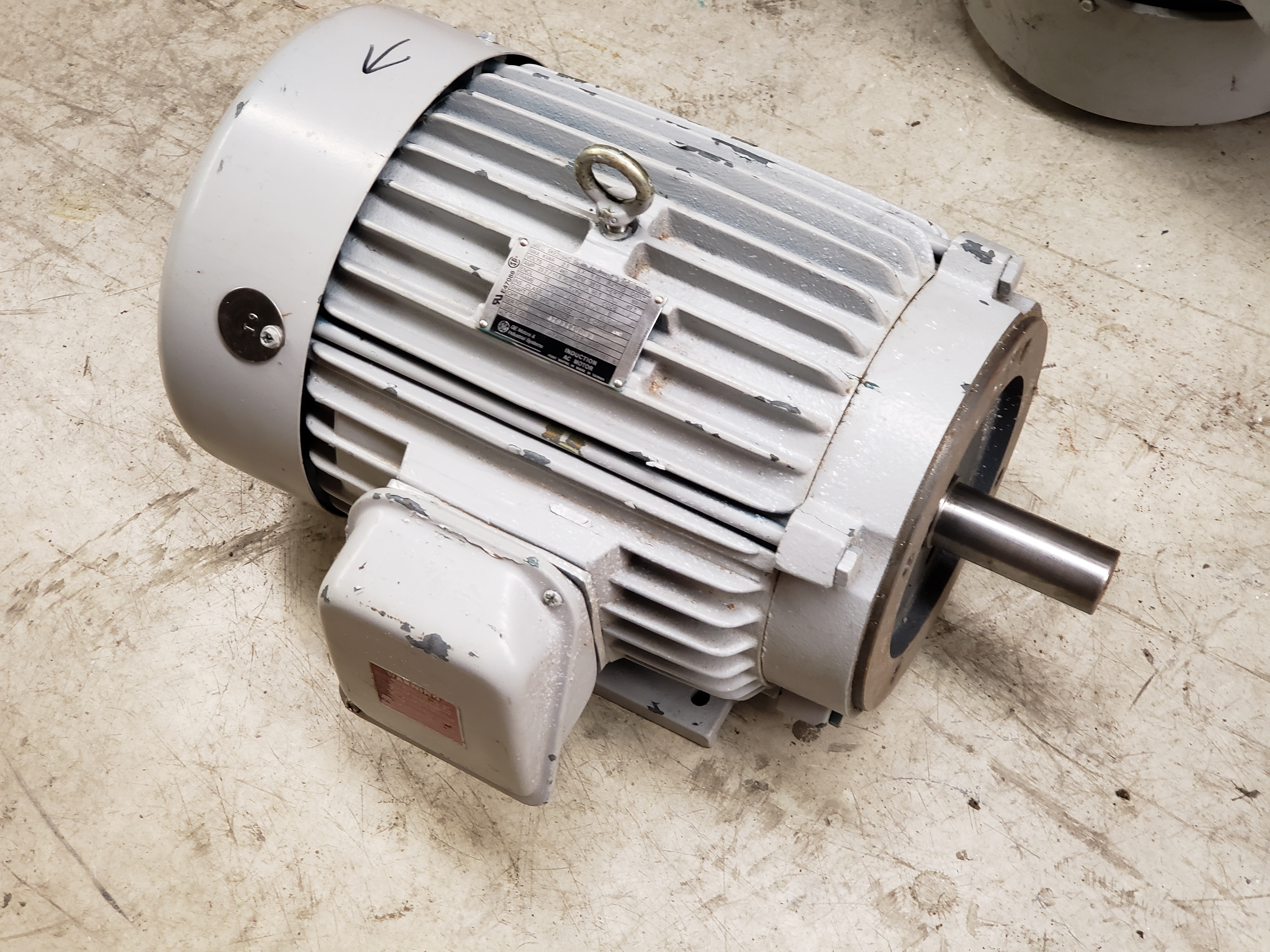GE 10 Hp, 3515 Rpm, 215TCY Frame Electrical Motor