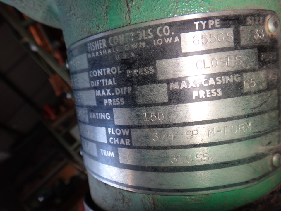 Fisher 3/4" 150 Class, Bronze NPT Control Valve, Transamerican ...