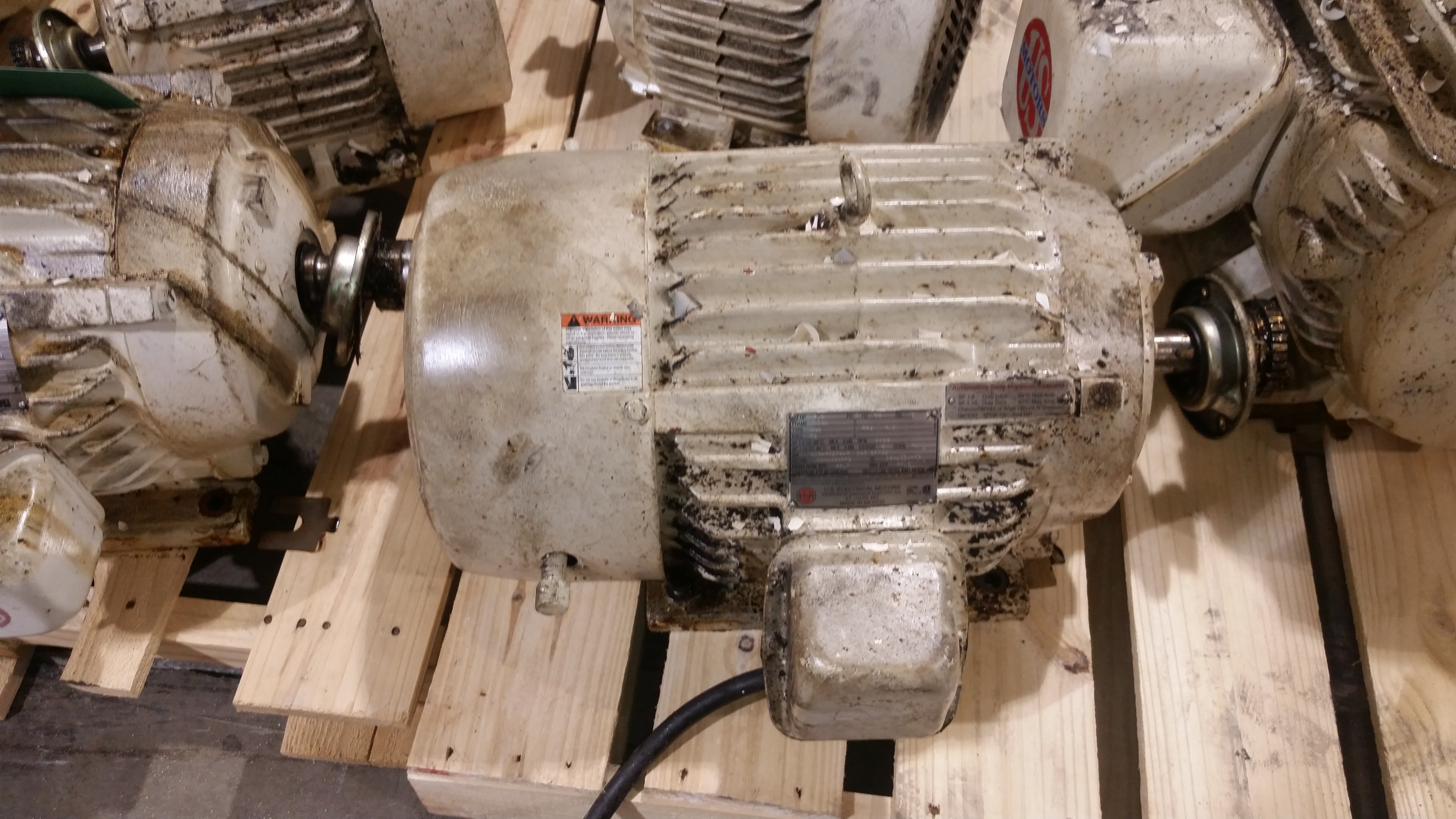 US Motors 7.5HP; 1180RPM; 460V; Frame: 256U C08-R727A-M