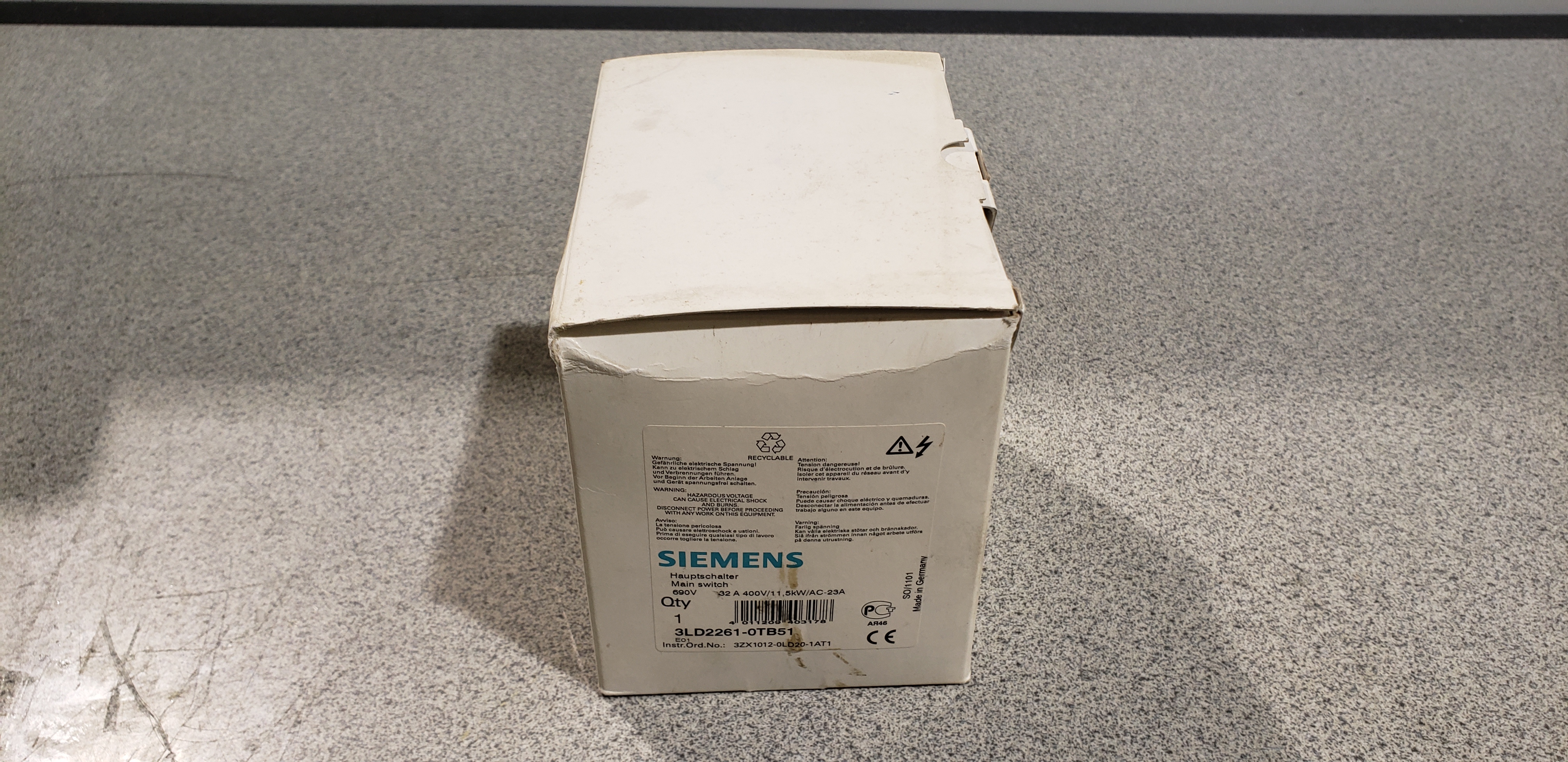 Siemens Main Switch 3LD2261-0TB51