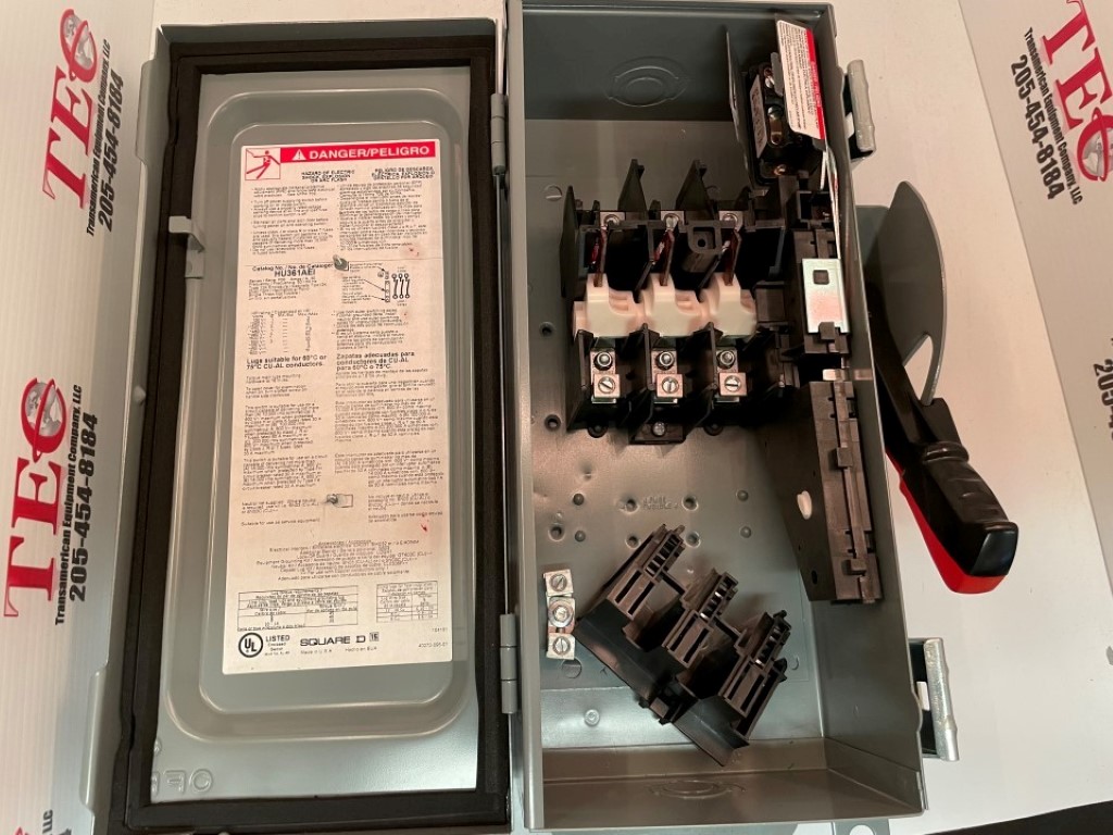 30 Amp Square D HU361AEI Disconnect/Safety Switch, Type 12K Encl ...