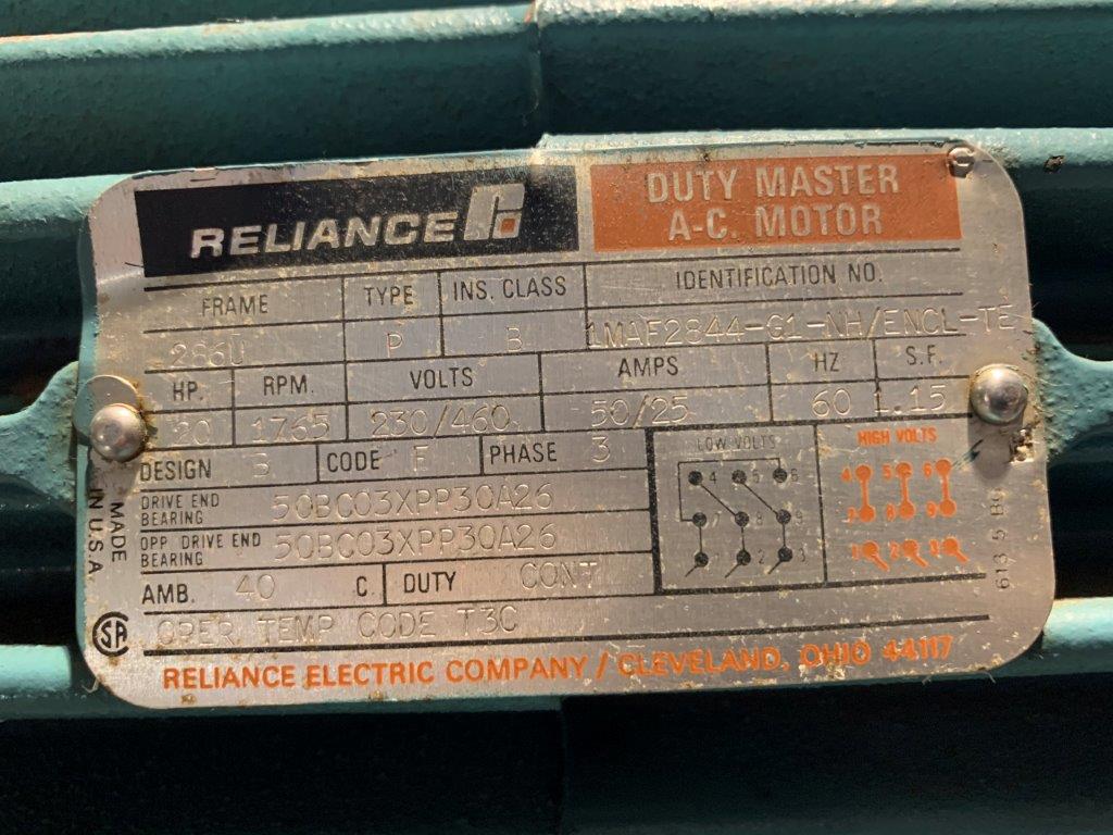 Goulds Pump Model 3796 Size 4x4-13 CD4M Pump with Reliance 20 Hp ...