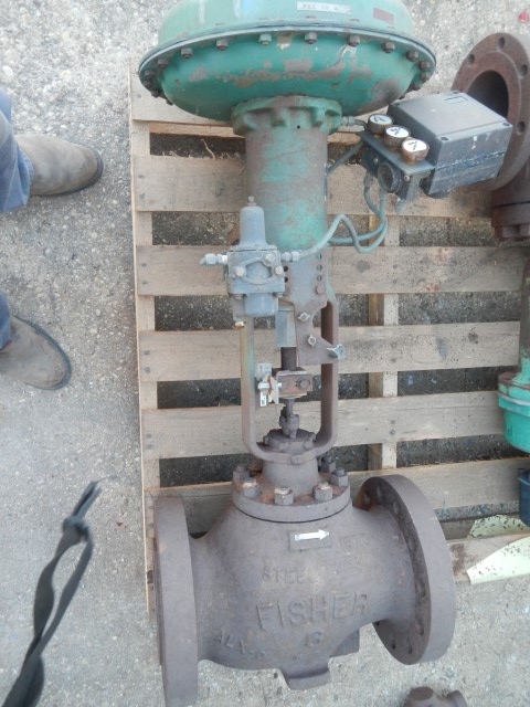 Fisher 6" 600 Rating, WCB Steel Flanged Control Valve