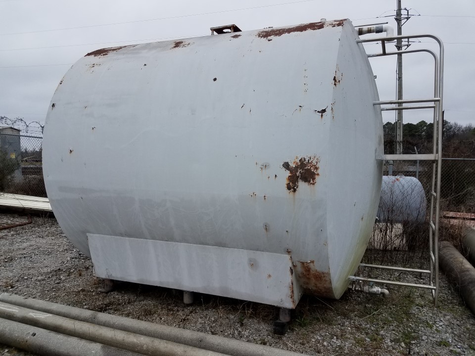 5,585 Gallon Stainless Steel Horizontal Syrup Tank